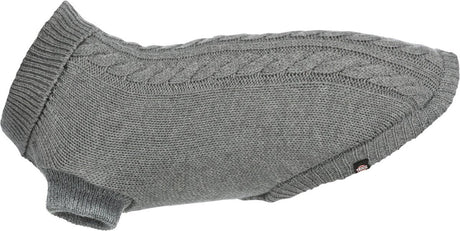 Trixie sweater kenton grå - hundetøj - 50 cm