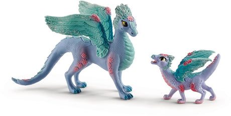 Schleich bayala - blomst drage mor og baby - lege figur - 70592
