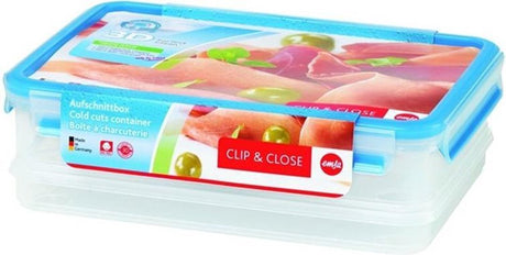 Emsa clip close system sandwichfyld opbevaringsboks - 3 x 1,0 l
