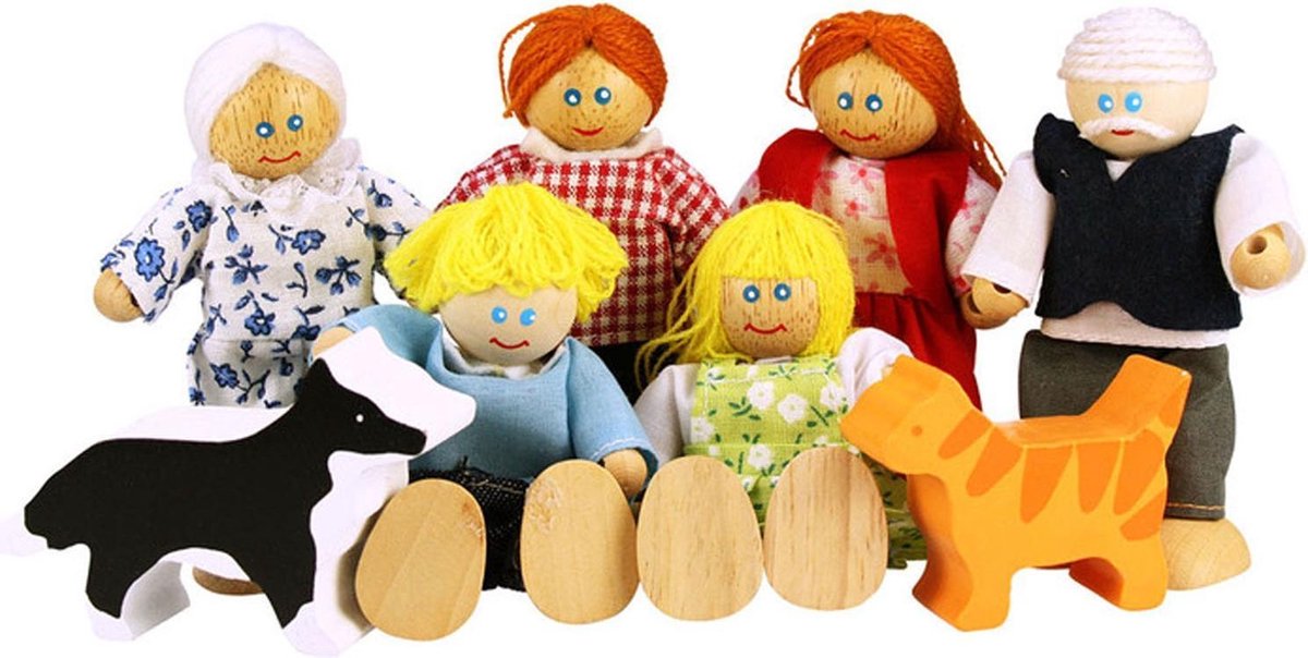 Bigjigs dukkehus familie jt117