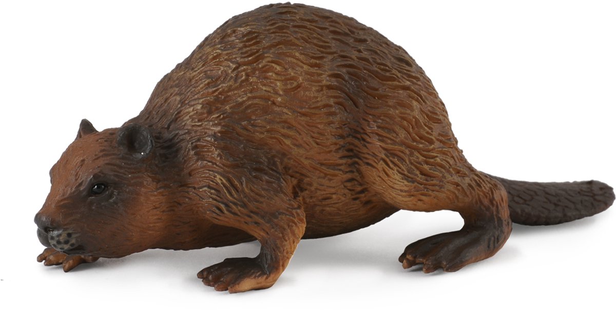 Collecta figur - bæver - (m) - skovdyr - håndmalet - miniature