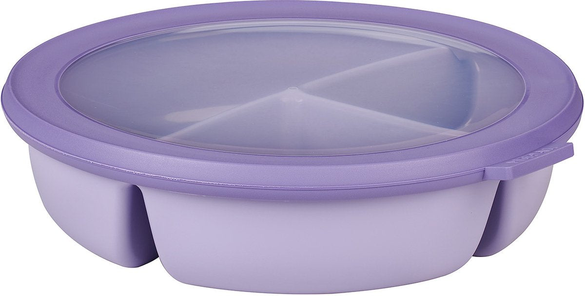 Mepal - multikom cirqula vershouddoos - 3-vaks bento bowl - 250 ml. 250 ml 500 ml - rond - vivid lilac
