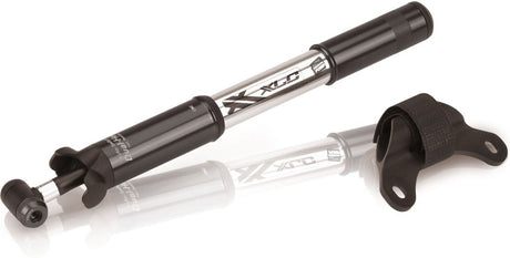 XLC PU-R03 racer mini cykelpumpe - aluminium - blå sølv