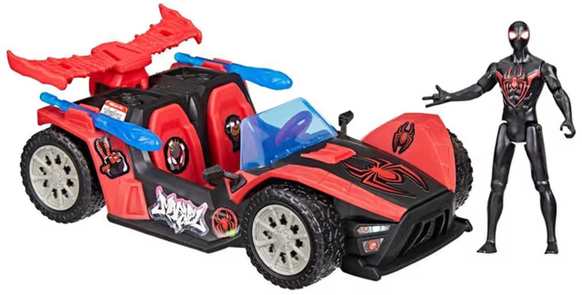 Spider-man venomversus miles remix blast racer - actionfigur