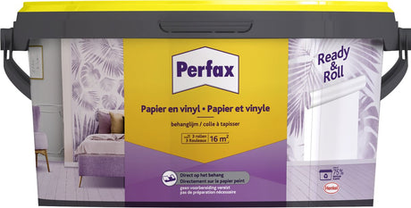 Perfax klar rulle tapet klæbende papir vinyl 2,25 kg | tapetsering hurtigt og nemt | til papir og vinyl