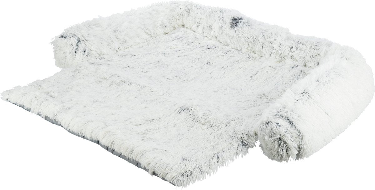 Trixie - sofa - harvey hundeseng - møbelbeskytter - kantet - hvid sort - 90x90 cm
