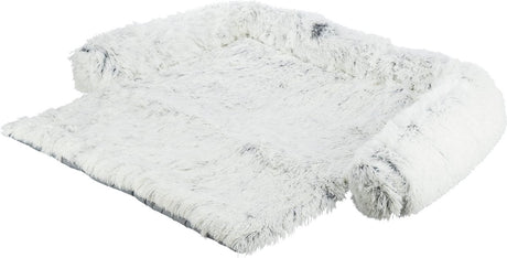 Trixie - sofa - harvey hundeseng - møbelbeskytter - kantet - hvid sort - 90x90 cm