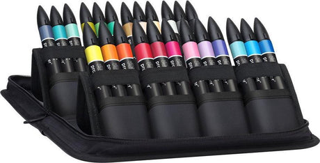 Winsor Newton 0290078 Pro Marker Sæt 24 stykker – Kunstillustration – Alkoholmarkører med dobbelt spids