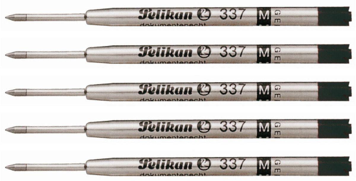 Pelikan kuglepen refill 337 medium sort 5 stk