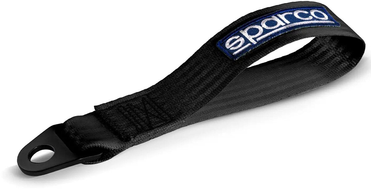 Sparco performance anhængerrem - sort - max. 2000 kg - 16 mm hul