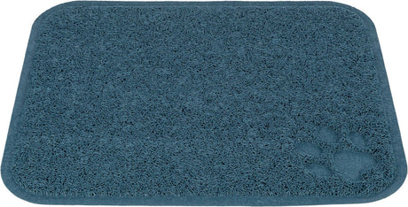 Trixie rensemåtte - PVC blå - opsamler kattegrus, skridsikker, 45x37 cm