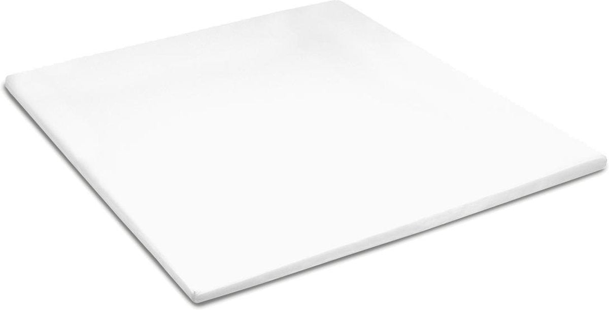 Cinderella sundays topper - hoeslaken - 100% katoen-satijn - 2 persoons - 160x210 cm - tot 15 cm - wit
