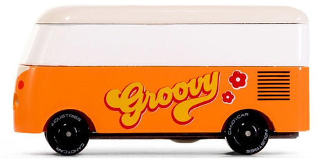 Candylab legetøjsbil VW T1 orange - Candycar World varevogn.