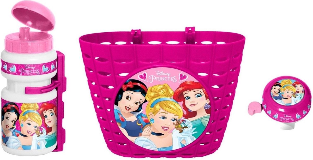 Disney tilbehørssæt prinsesse pink hvid 3-delt