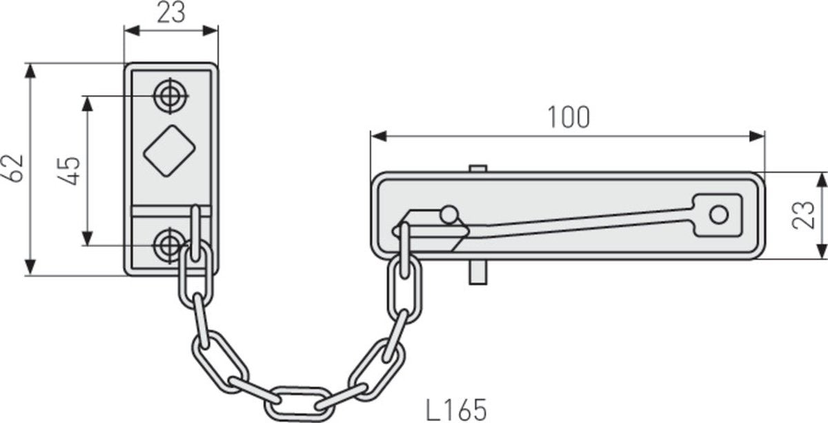 Abus - dørkæde sk69 n c - 32251-5