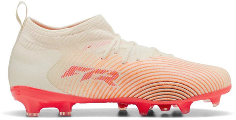 Puma future 9 match fg ag jr unisex sportschoenen - sugared almond- white-ultra red- black 35.5