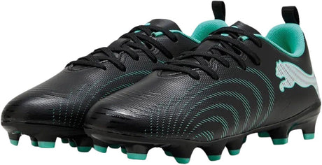 Puma future 9 play fg ag jr unisex sportschoenen - black-intense mint- white 33