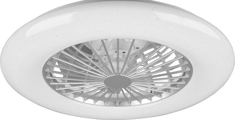 Rl leve dit lys virkelighed strålende lys - blæser - titanium - inkl. 1x SMD 30 W - fjernbetjening - integreret lysdæmper - trinløst justerbar lysfarve - ikke egnet til ekstern lysdæmper - hukommelsesfunktion - 3 hastighedsindstillinger - sommer og vinter