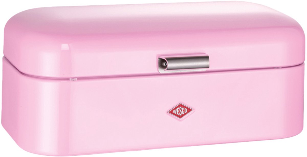 Wesco grandy brødspand | 10 liter - størrelse l | metal - pink | køkken opbevaring