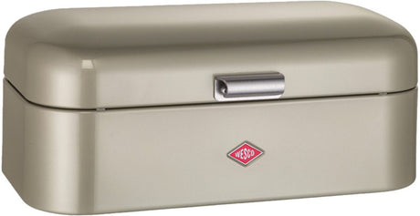 Wesco grandy brødspand | 10 liter - størrelse l | metal - nikkel sølv | køkken opbevaring