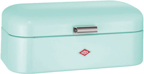 Wesco grandy brødspand | 10 liter - størrelse l | metal - mynte | køkken opbevaring