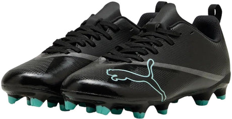 Puma ultra 7 play fg ag jr unisex sportschoenen - black-intense mint 36
