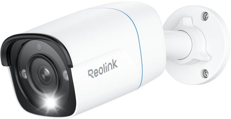 Reolink POE sikkerhedskamera P330 - 8 MP UHD - smarte to-vejs alarmer - 4K farve nattesyn - op til 512 GB microSD-kort - 1 pakke