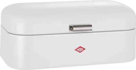 Wesco grandy brødspand | 10 liter - størrelse l | metal - mat hvid | køkken opbevaring