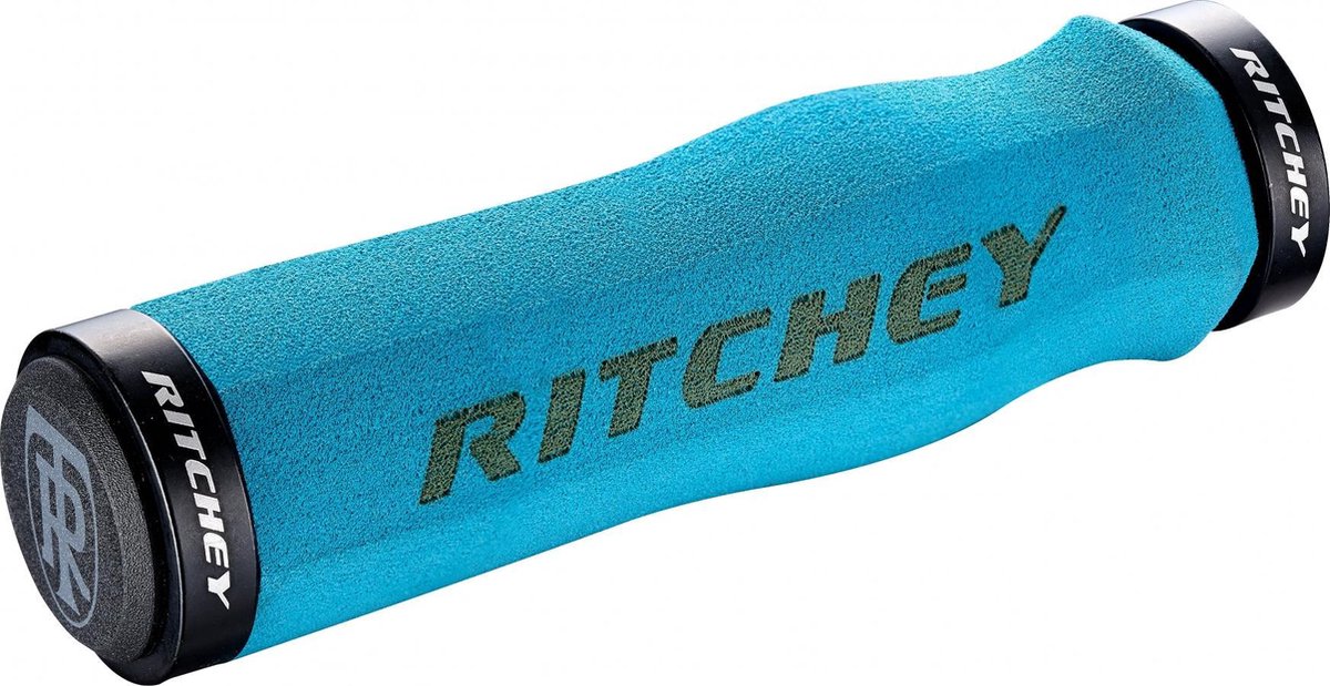 Ritchey wcs ergo true grip håndtag lock-on, blå turkis