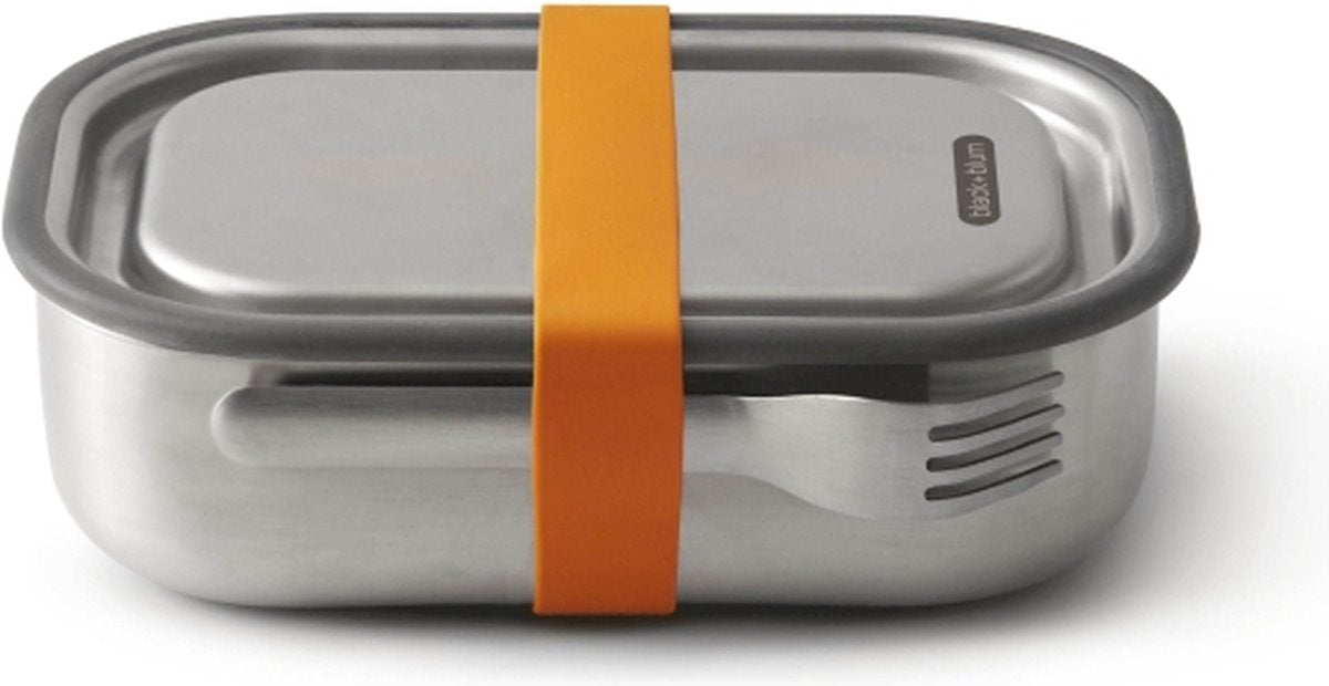 Sort blum sort+blum rustfri madkasse - 1 ltr - orange