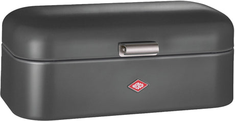 Wesco grandy brødspand | 10 liter - størrelse l | metal - mat grafit | køkken opbevaring