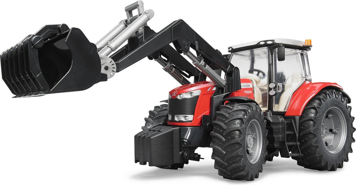 Bruder - massey ferguson 7624 med frontlæsser (br3047)