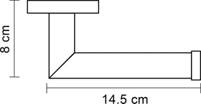 Differnz toiletrulleholder krom