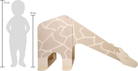 Lille fod - træ indendørs slide giraff dyreliv