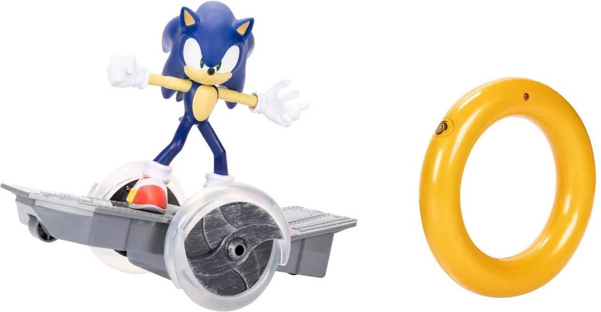 Jakks Sonic the Hedgehog - fjernstyret skateboard med legetøjsfigur