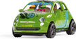 Siku 6506, håndværkssæt style my, fiat 500 adventure, legetøjsbil, metalplastik, grøn, inkl. klistermærkeark