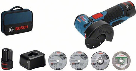 Bosch blå gws 12v-76 | akku vinkelsliber | 12v | 2.0ah li-ion - 06019f200c