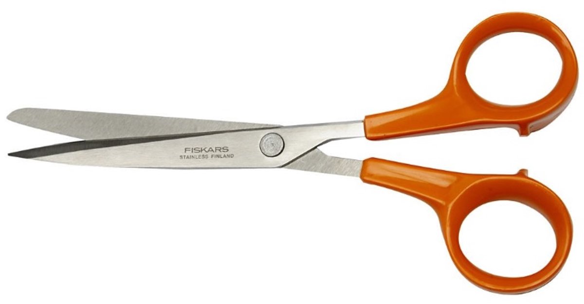 Fiskars saks - papirsaks - højre- og venstrehånds saks - 17 cm - tåler opvaskemaskine