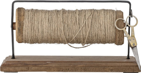 Bloomingville - barni spoel met jute en schaar - bruin - hout
