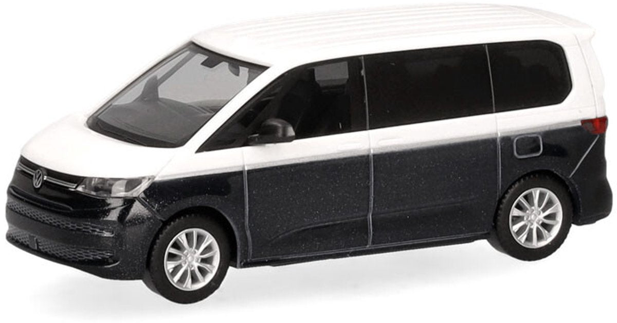 Herpa vw multivan bi-color, hvid blå metallic