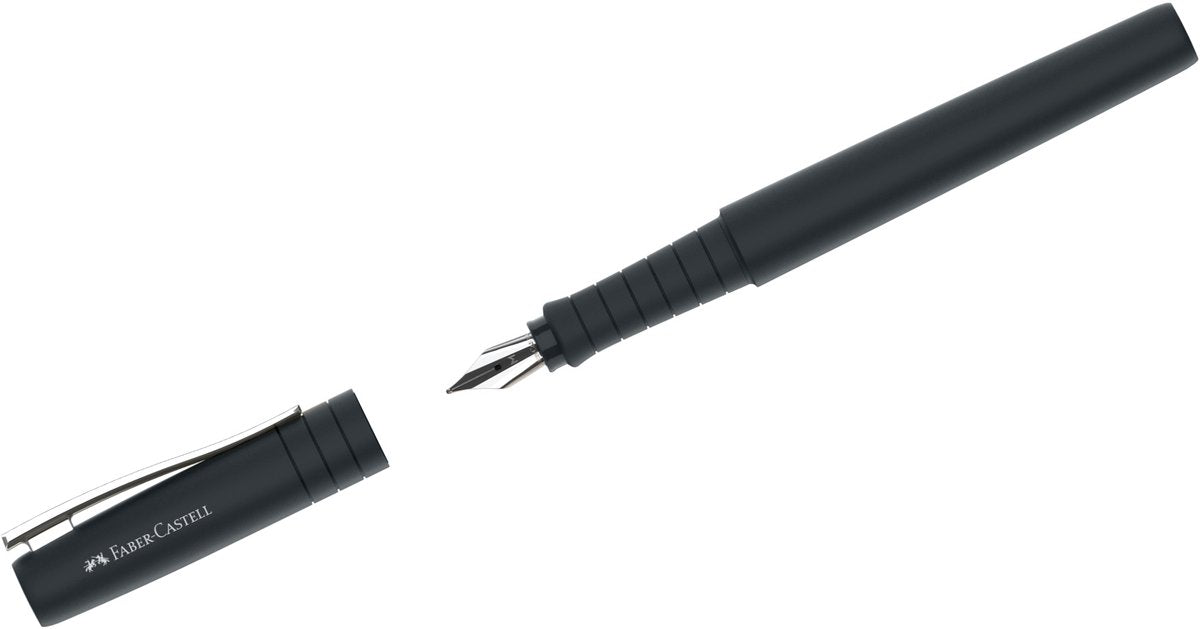 Faber-castell fyldepen - poly pen - nib b - sort - fc-241000