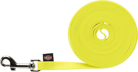 Trixie easy life trækline 13mm neongul - hundesnor - 10 m