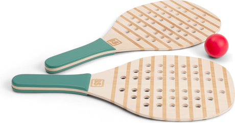 Bs legetøj padelketchere i træ - padelketsjere - padelketchere børn - udendørs legetøj til børn - pædagogisk legetøj - gavebarn - trælegetøj - udendørs legetøj - strandlegetøj - sport
