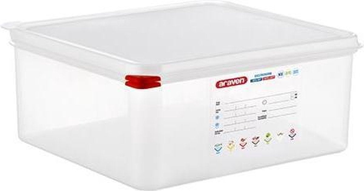 Araven mad opbevaringsboks herm. gn2-3 13,5l h15cm polypropylen
