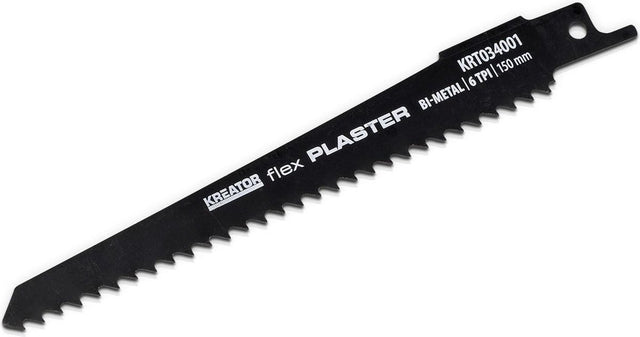 Kreator krt034001 savklinge - frem- og tilbagegående sav flex gips - 150 mm - 6 tpi - 2 stk.