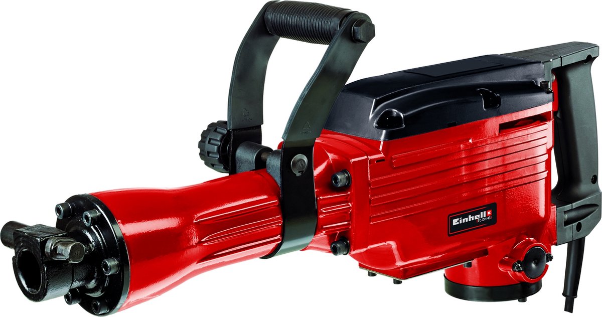 Einhell elektrisk nedrivningshammer tc-dh 43 - 1600 w - 43 j - sds-hex - inkl. spids og flad mejsel - inkl. transport- og opbevaringskuffert