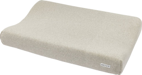 Meyco baby strik basis puslepudebetræk - sandmeleret - 50x70cm
