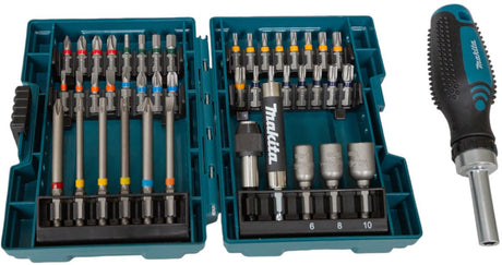 Makita coffret de cliquet et de tournevis 44 stykker - e-25096