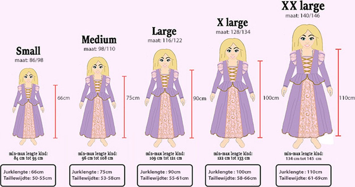 Små eventyr - prinsessekjole pink - vintage fancy kjole (3-5 år)