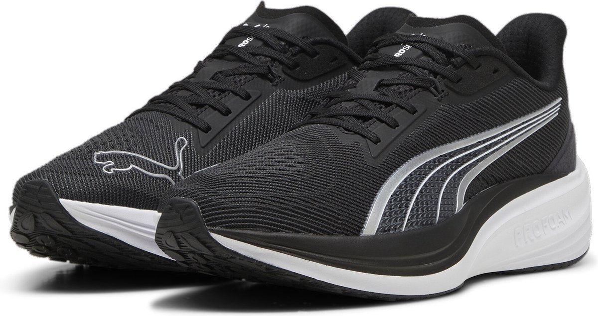 Puma darter pro unisex sportssko - sort-hvid